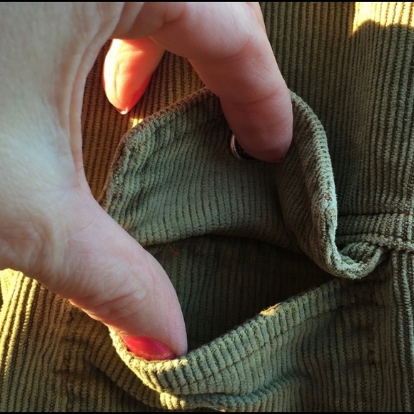 Corduroy jean jacket with copper accents rivets M - Picture 5 of 10